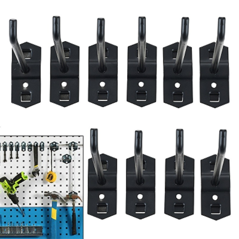 Gardening Tools Bundle - 10Pcs/set 50mm Black Hole Board Hook