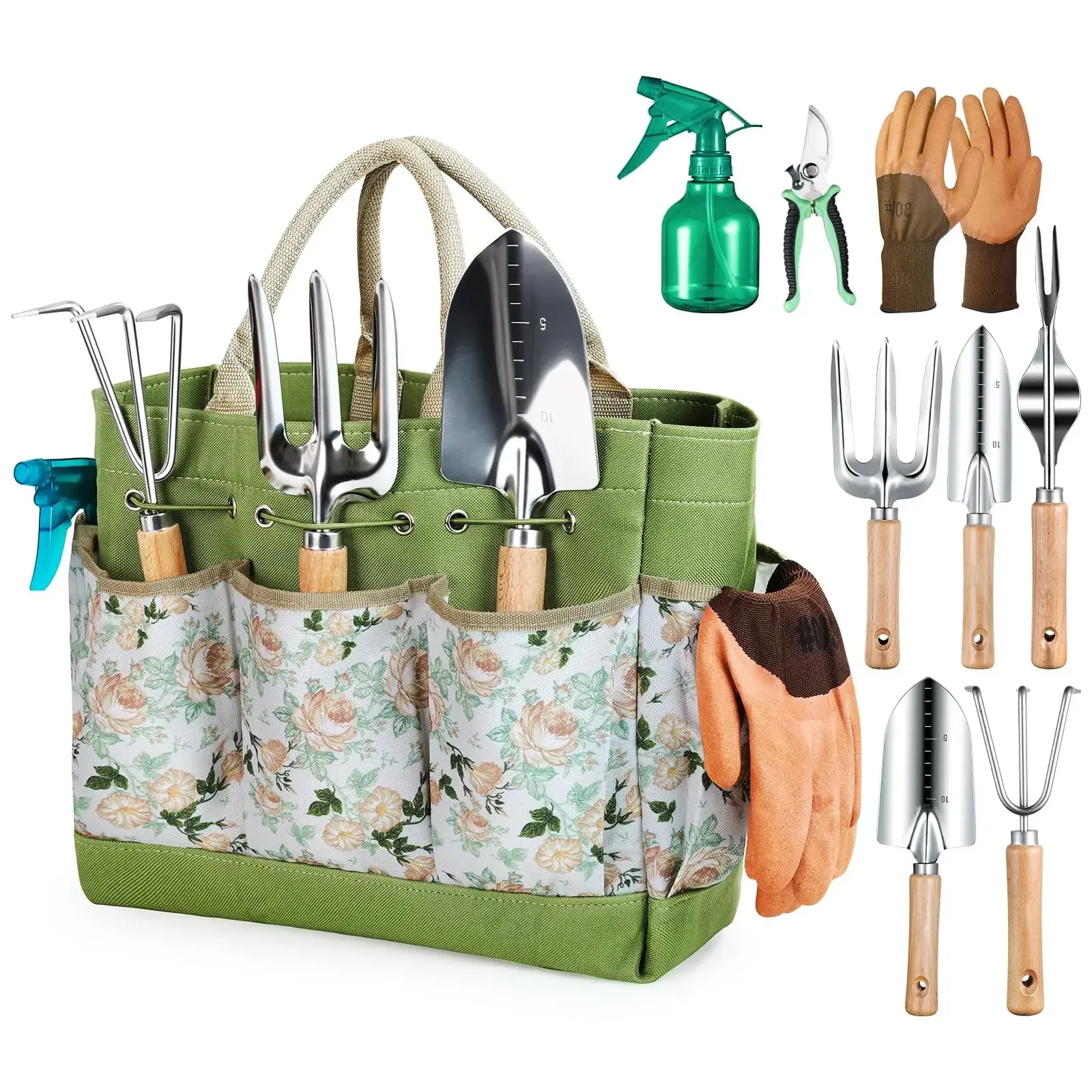 Gardening Tools Gloves - Gardening Tools 9-Piece Heavy Duty Gardening
