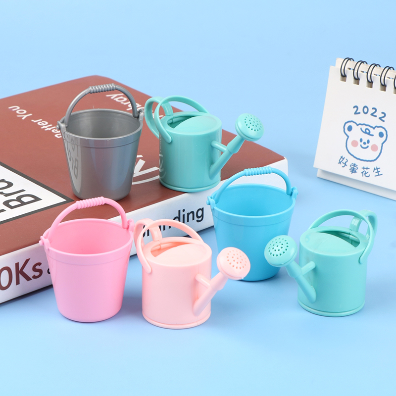 Gardening Tools Wooden - 【CPI】1Set Dollhouse Miniature Bucket Watering Can