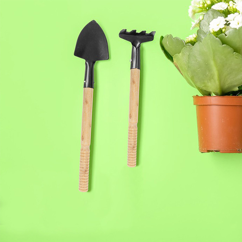 Gardening Tools Wooden - 5Pcs Garden Tool Handle Set Wooden