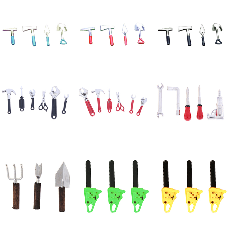 Gardening Tools Bundle - 3/4/5/6Pcs Dollhouse Miniature Repair Kits Accessories