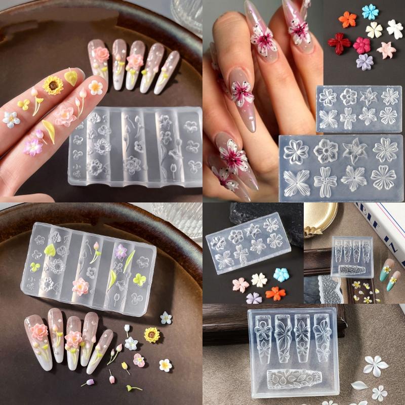 Gardening Tools Diy - New Flower Nail Art Mold 3D