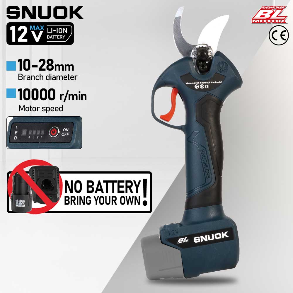Gardening Tools Diy - SNUOK 12V Brushless Electric Pruning Shears