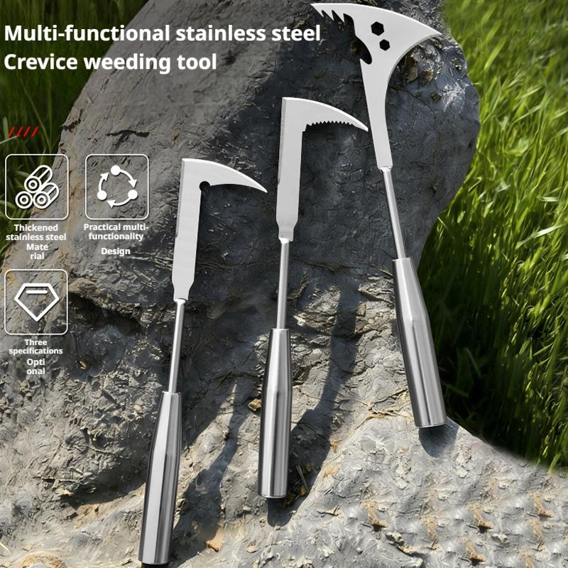Gardening Tools On Sale - 1pc L-shaped Stainless Steel Gap Weeding