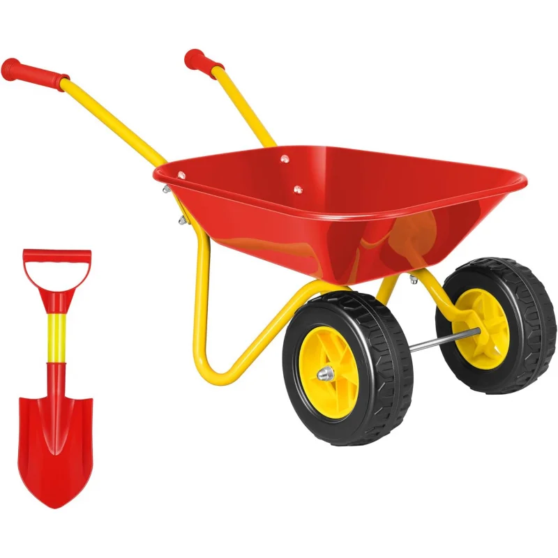 Gardening Tools Gift Set - Kids Wheelbarrow Children Garden cart with