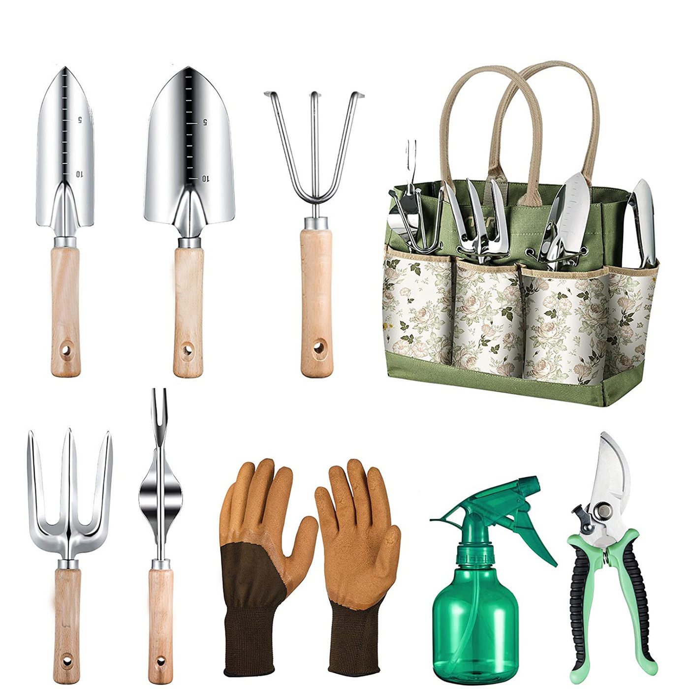 9-Piece Gardening Tool With He - Gardening Tools Gloves review and price