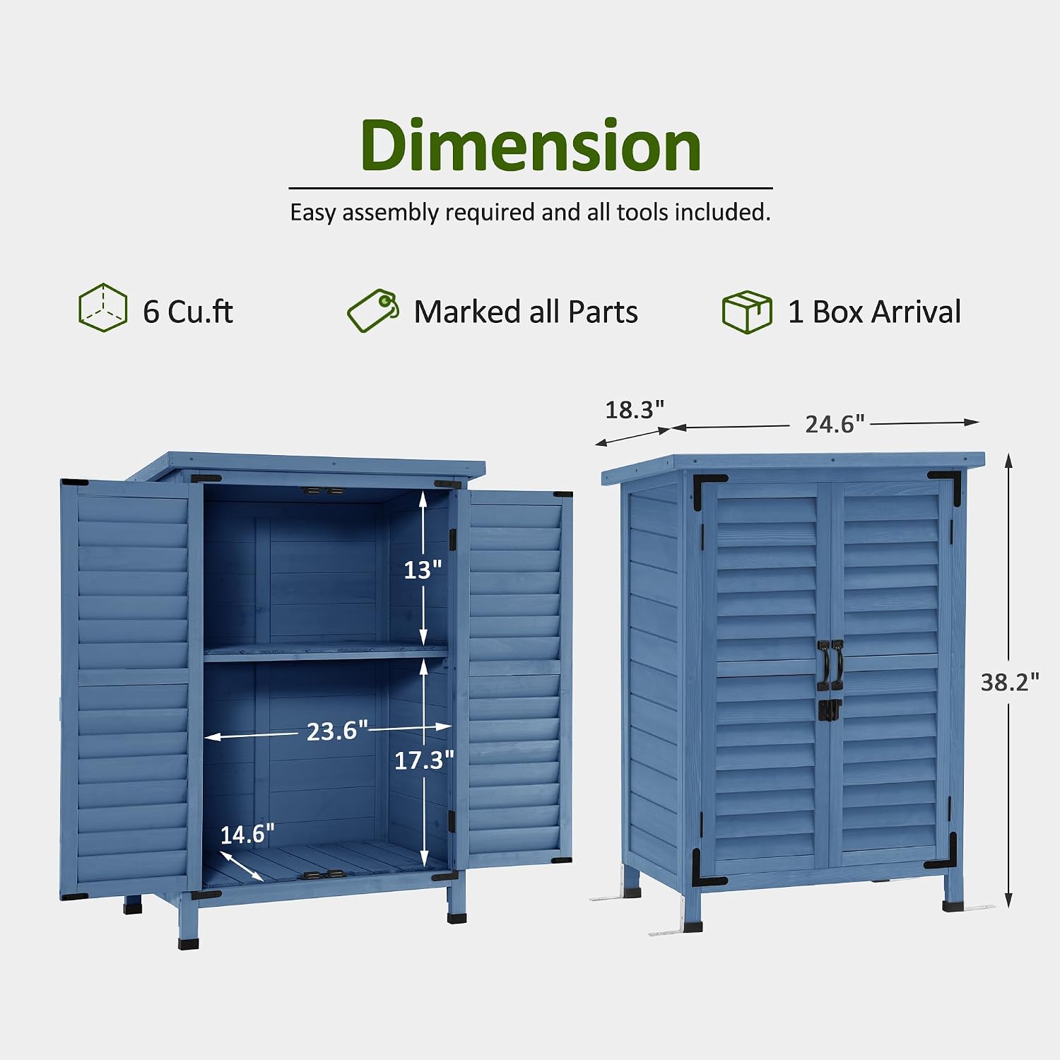 Small Wood Outdoor Storage Cab - Gardening Tools Wooden review and price