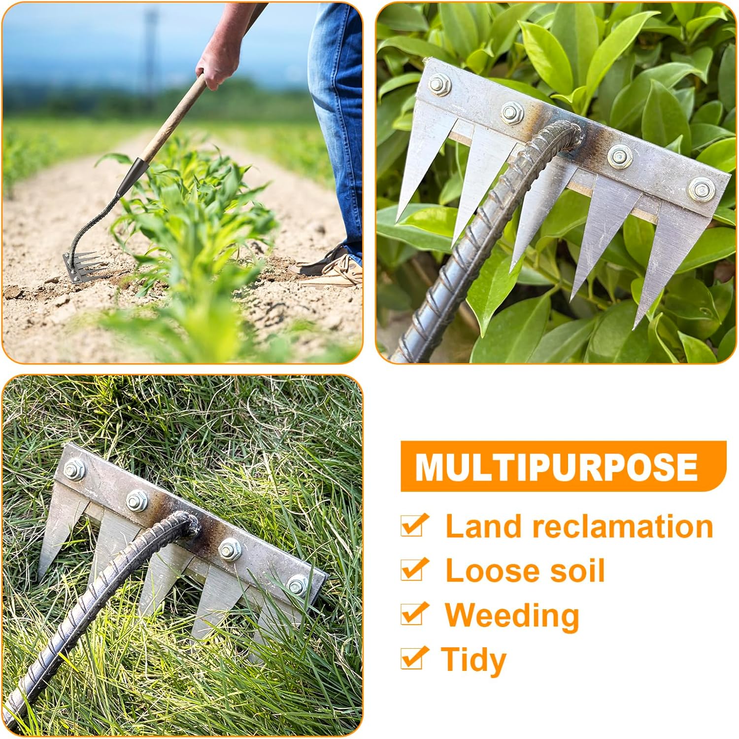 5/6/7/8 Teeth Iron Gardening H - Gardening Tools On Sale review and price