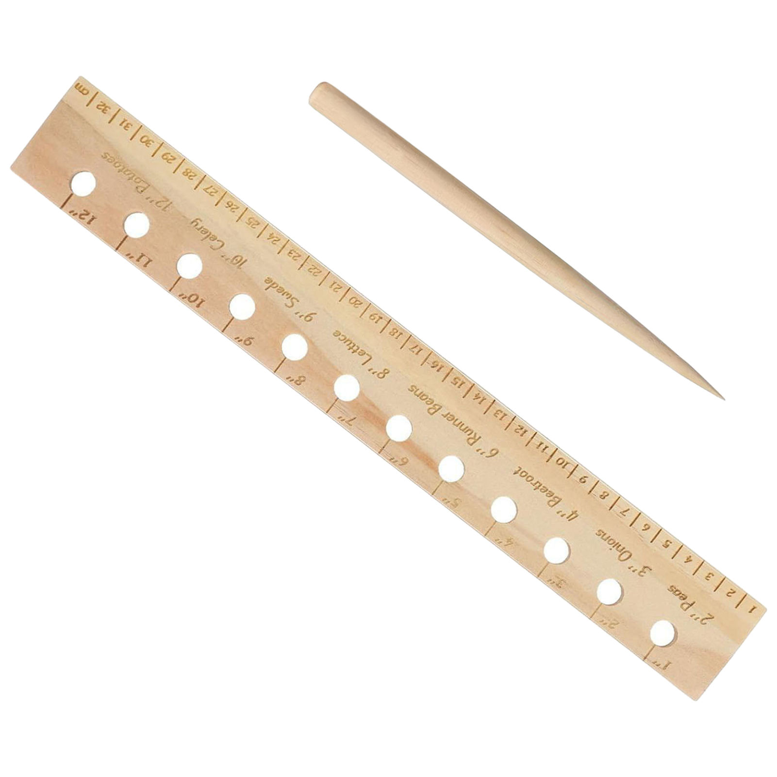 Solid Wood Planting Ruler for  - Gardening Tools Wooden review and price