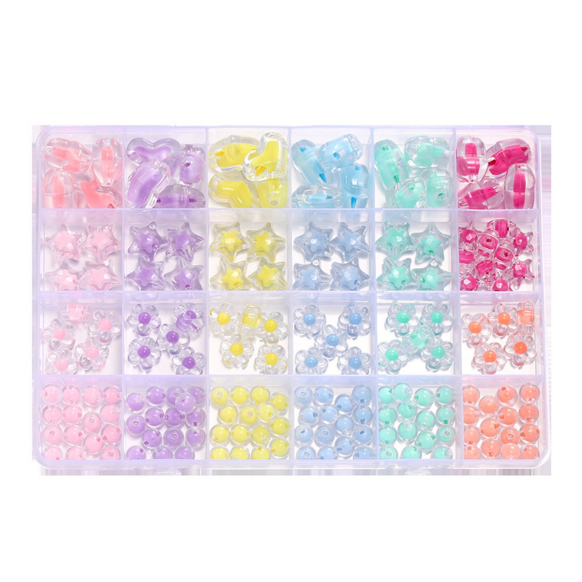 174pcs/Box Heart Acrylic Beads - Gardening Tools Diy review and price