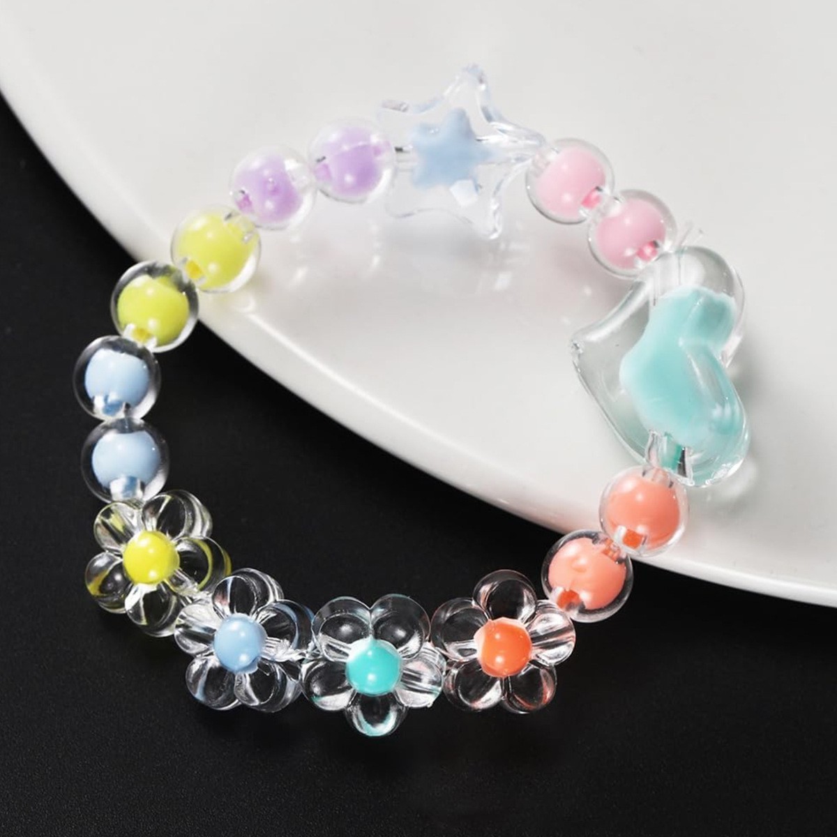 174pcs/Box Heart Acrylic Beads - Gardening Tools Diy review and price