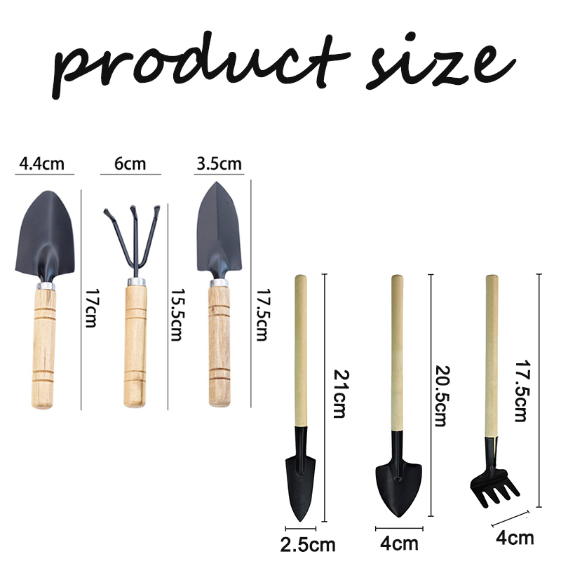 3Pcs Mini Gardening Tool Set w - Gardening Tools Wooden review and price