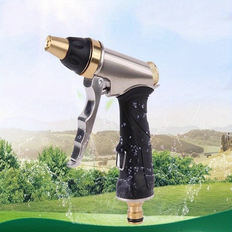 Garden Hose Nozzle Brass Water - Gardening Tools Types review and price