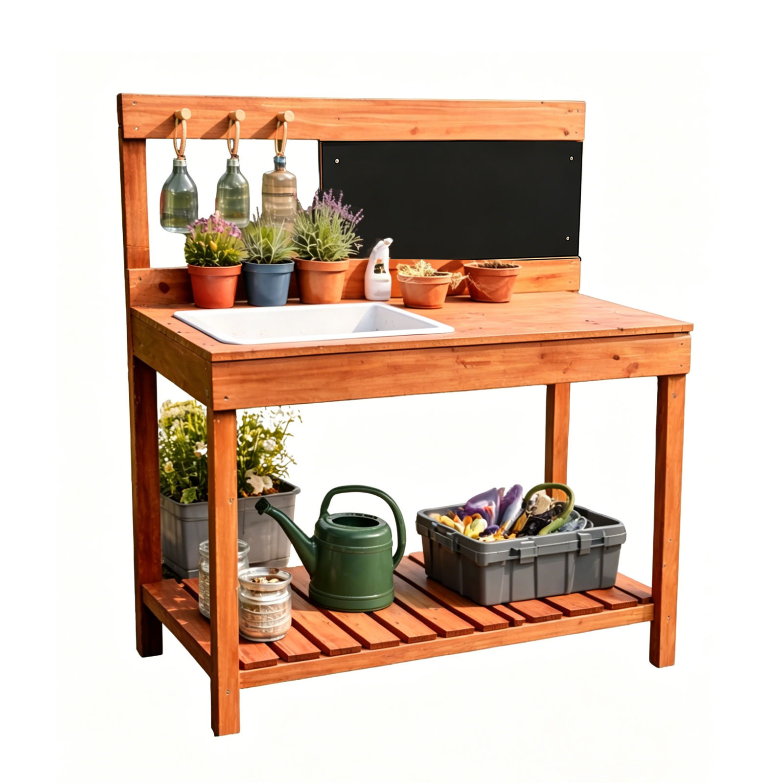 Wooden Potting Benches For Chi - Gardening Tools Wooden review and price