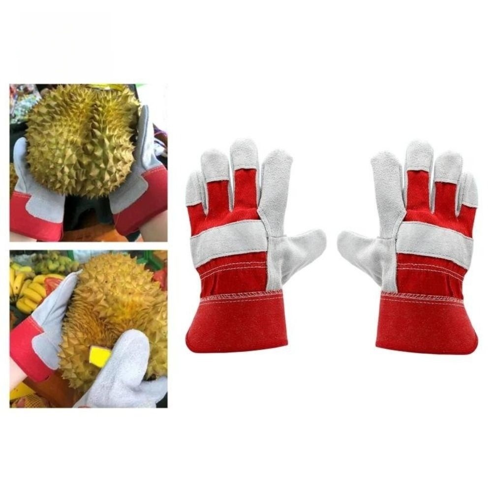 Cowhide Leather Gardening Glov - Gardening Tools Gloves review and price