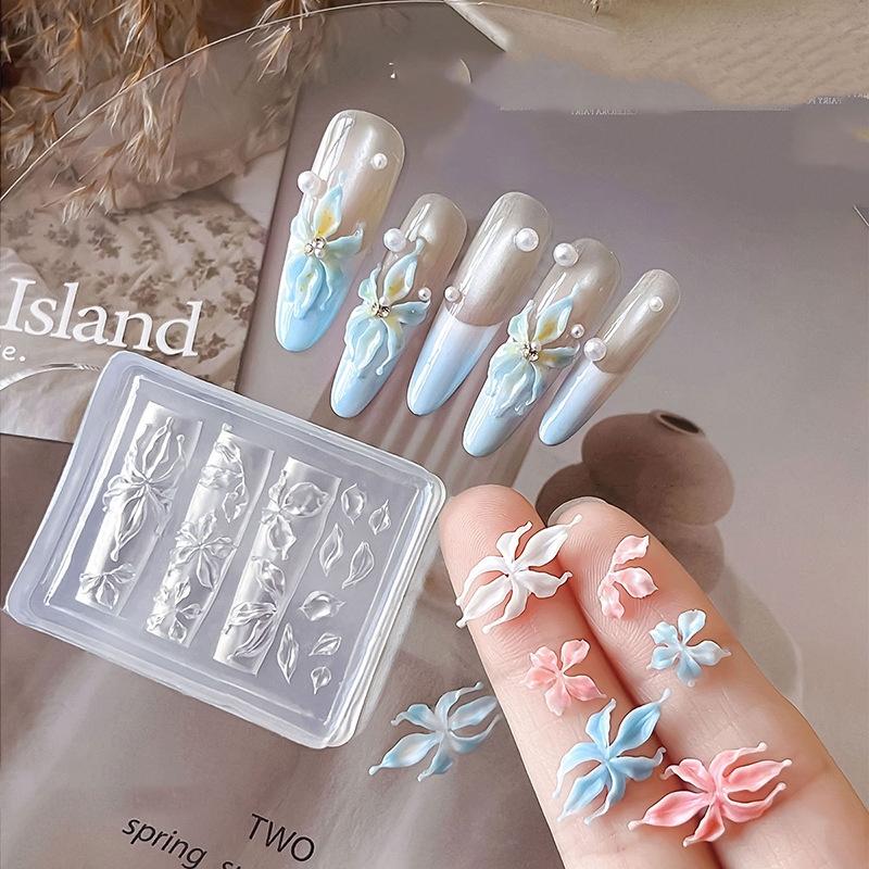 New Flower Nail Art Mold 3D Si - Gardening Tools Diy review and price