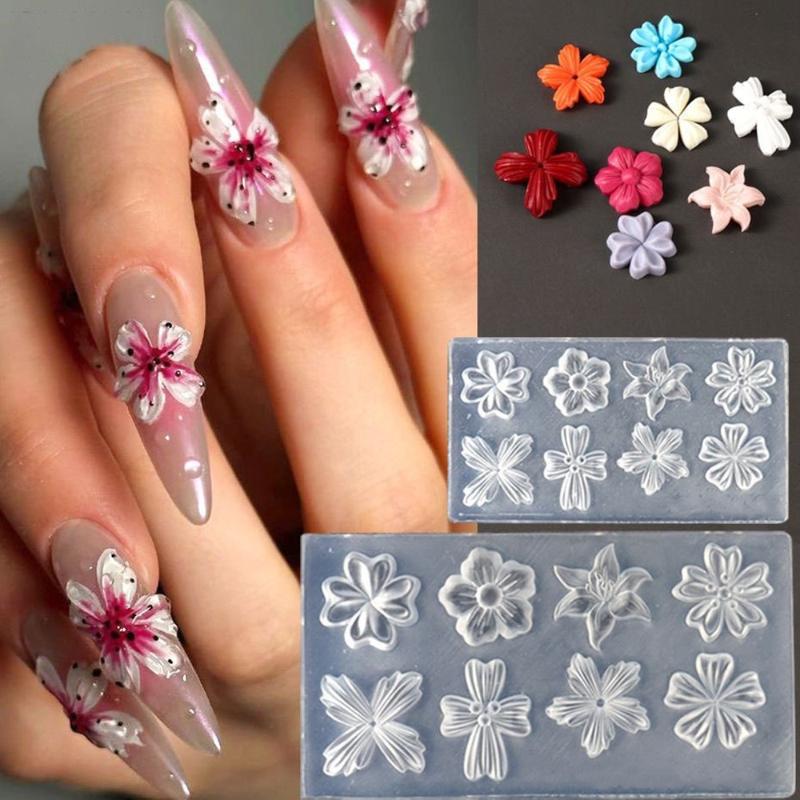 New Flower Nail Art Mold 3D Si - Gardening Tools Diy review and price