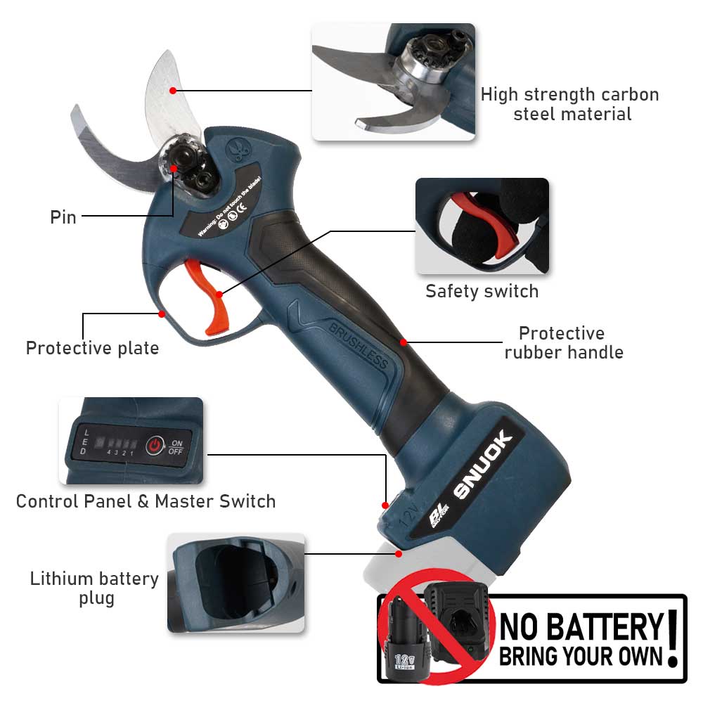 SNUOK 12V Brushless Electric P - Gardening Tools Diy review and price
