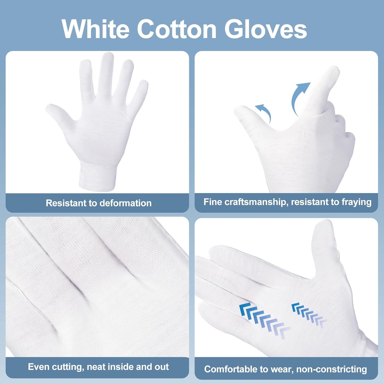 1/5Pair Disposable White Cotto - Gardening Tools Gloves review and price
