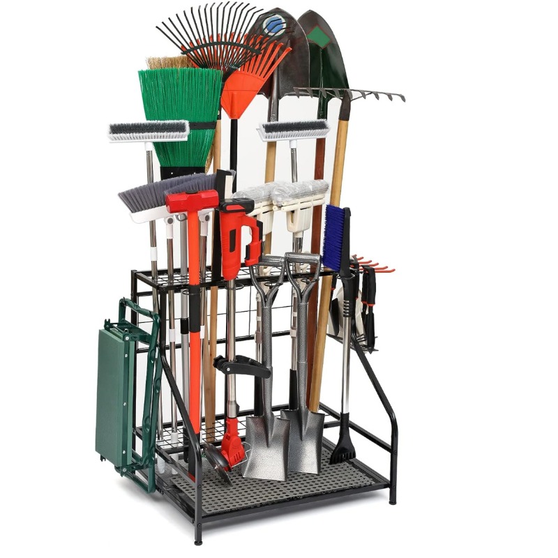 Metal Garden Tool Storage Rack - Gardening Tools Amazon review and price